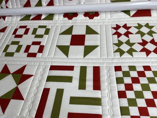 Custom quilting