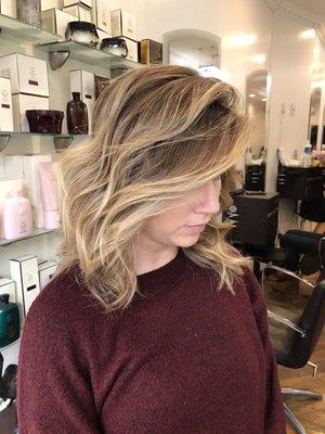 Soft Winter Balayage .