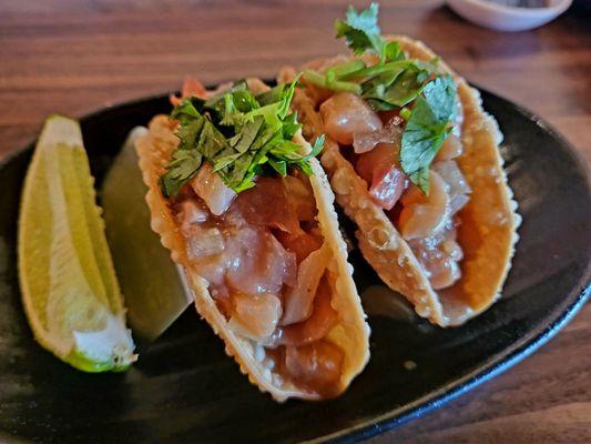 Salmon Poke Tacos