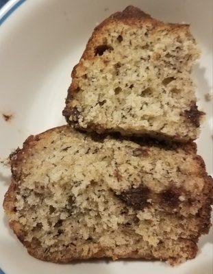 Chocolate chip banana bread- outstanding!