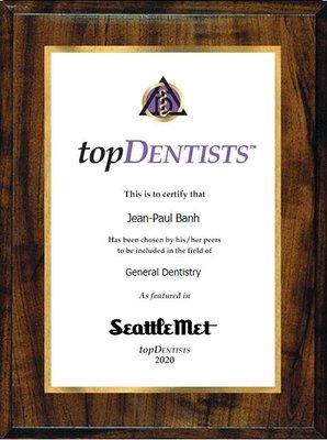 Seattle Met Top Dentists 2020