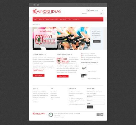 Website designed for a partner