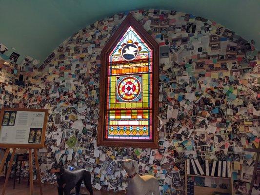 Inside the Dog Chapel at Dog Mountain