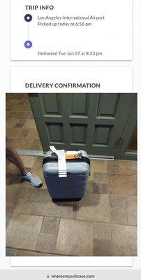 The picture that broke me. Wrong address. But it says it was delivered to mine. (That ain't my leg)