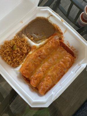 Chicken enchiladas