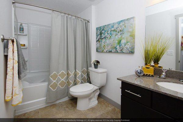 Enjoy a spacious bathroom at ICO Monteval Apartments in Orem, Utah!