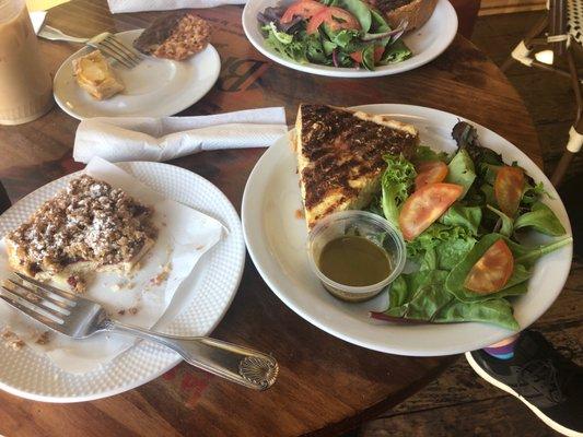 Raspberry granola bar and quiche The Lorraine - By The Slice Lunch