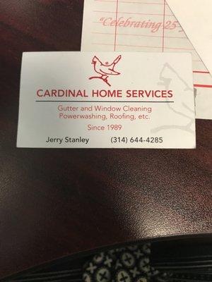 Cardinal Gutter Window Cleaning Services