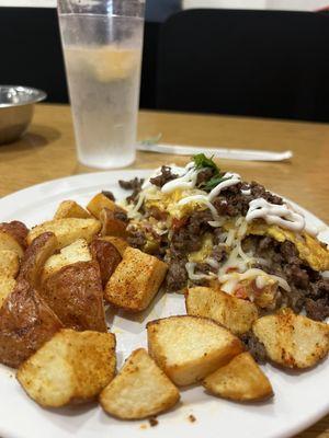 Texas Steak Fajita omelette