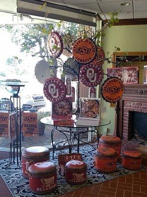 We carry your OU and OSU giftware