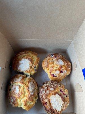 Blueberry and Cranberry Orange Muffins