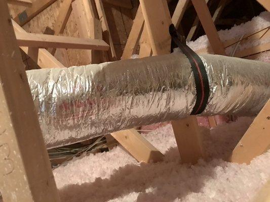 Brand New Duct Work & Insulation