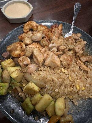 Steak, Chicken and Shrimp Combo Dinner