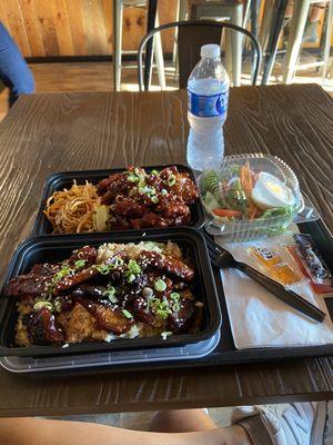 General Tso's Chicken and BBQ Boneless Rib