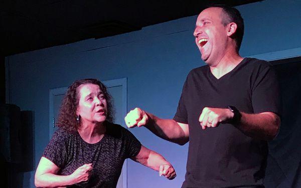 TJ Brown & Sue Ellen Reiman perform musical improv with BitSing!