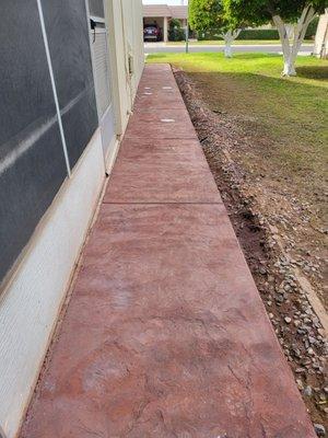 Sidewalk wraps around my house.