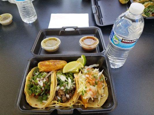 3 tacos combo with drink $10