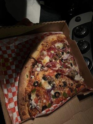 Combo pizza and Vegetarian Pizza