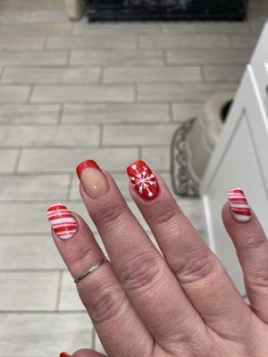 Love my nails! Perfect for the Christmas season! Thanks Jimmy!