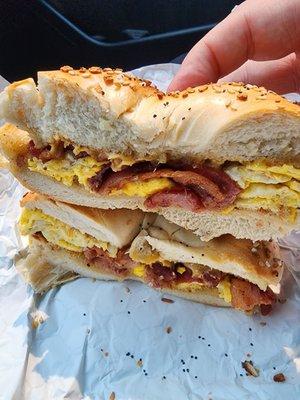 Bacon, Egg, & Cheese on Everything Bagel