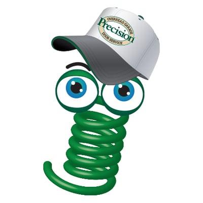 Meet Precision Garage Door's mascot, Springy!