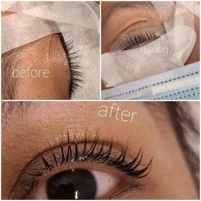 Keratin lash lift