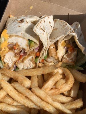 South western chicken wrap