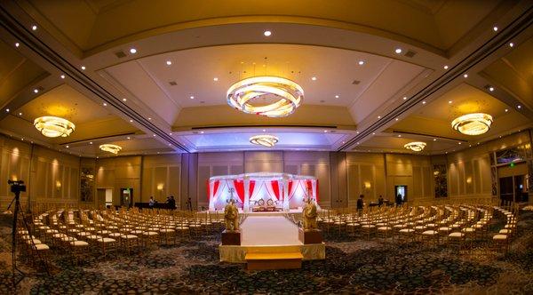 Event Hall setup for a wedding