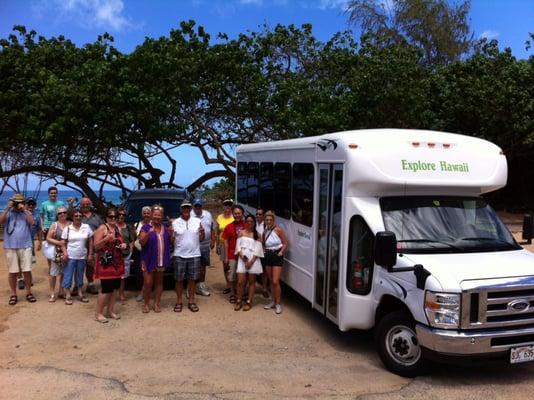 Oahu Circle Island tour on North Shore Beach