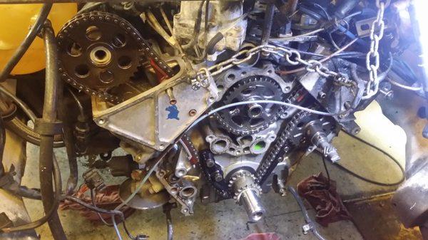 1981 Mercedes 380SL Timing chain conversion