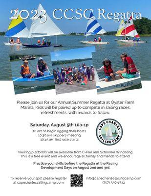 We conclude each summer season with a sunfish regatta to all who wish to join!