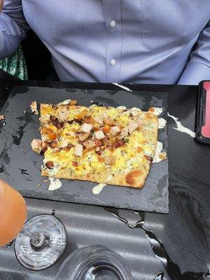 Breakfast pizza