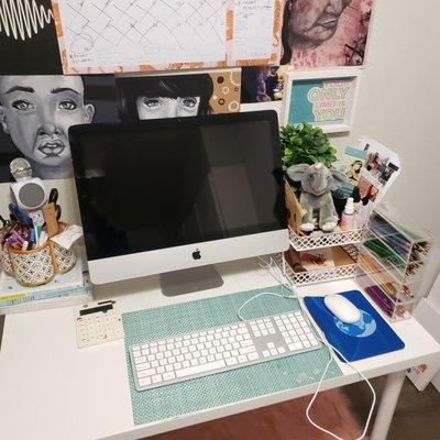 the iMac in my studio/office