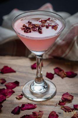 Romance : 
Vodka rose water fresh squeezed lemonade