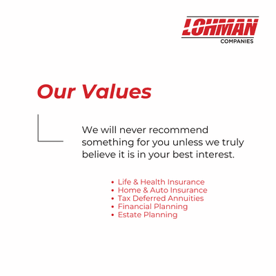 Our values mean our clients will never be recommended insurance when it's not in their best interest.