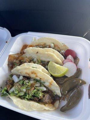 3 asada tacos