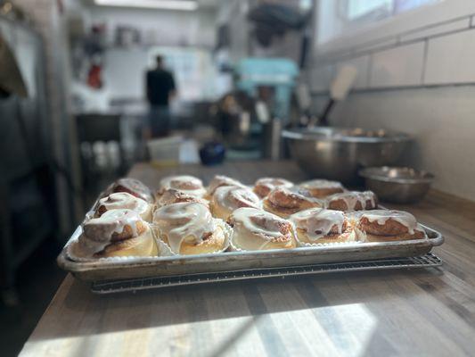 Honey Butter Cinnamon Rolls