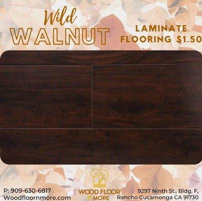 Eternity Laminate
on sale for $1.50/SF

Thickness: 12mm
Width: 6 1/2"
Length: 48"
Rating: AC3
SF/box: 21.57

While supplies last