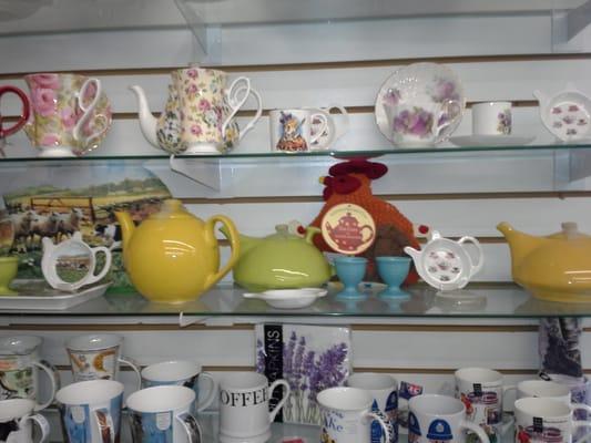 Teapots.