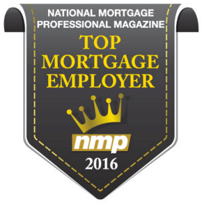 Voted 2016 Top Mortgage Employer of the Northwest by National Mortgage Professional Magazine