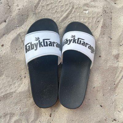 Custom Sandals with you company logo or your own wording.