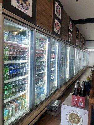 Huge fridge with ample healthy drinks!