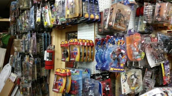 Action figures galore! 
 Most are $5-$15.