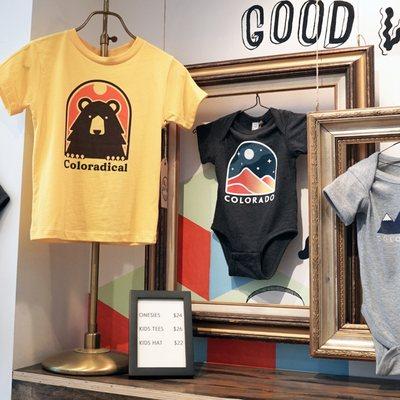 Awesome Colorado kids shirts and onesies for the little ones. A children's clothing store too.