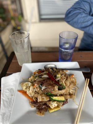 Spicy noodle with beef. My favorite!  Best food in town!