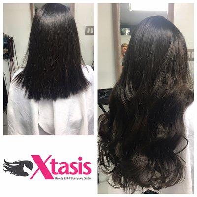 Human hair real hair extensions