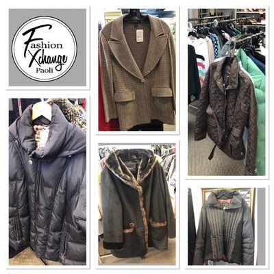 Lots of new-to-you and new with tags outerwear in store all at very thrifty prices!