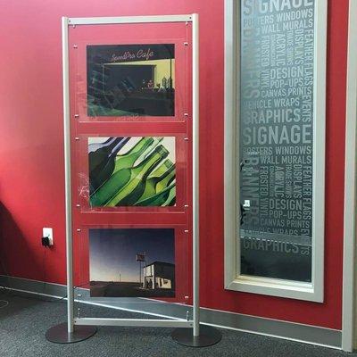 We do decor and Branding: Displays and Window Graphics