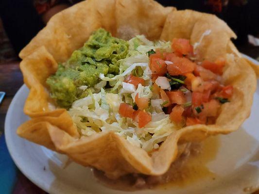 Chicken fajita salad