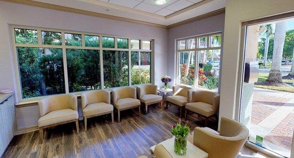 Waiting area at Viruet Periodontics Fort Myers FL